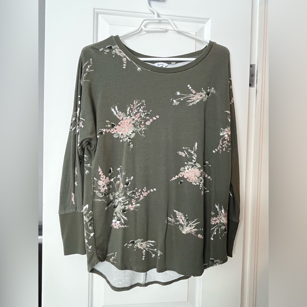 Floral Green Women's Top